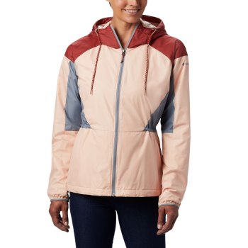Columbia Ženske Jakne - Side Hill Lined Windbreaker Crvene Sive | UMNL-57809